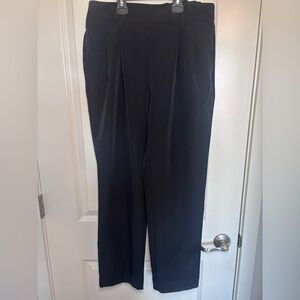 LOFT Classic Black Women's Straight Leg Trousers Stretch Waist